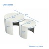 NicBex Modern Round Nesting Coffee Table Set of 2 for Living Room and Bedroom - 2 of 4