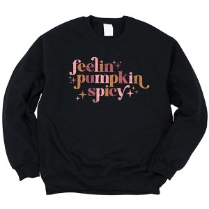 Simply Sage Market Women's Feelin Pumpkin Spicy Gildan Sweatshirt - 1 of 2