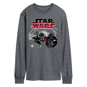 Men's - Star Wars - Tie Advanced Darth Vader Long Sleeve Graphic T-Shirt - 1 of 3