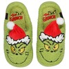 Seven Times Six Dr Seuss The Grinch 3D Hat Christmas Matching Family Rubber Bottom House Slipper - 3 of 4