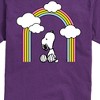 Men's - Peanuts - Snoopy Looking Up Rainbow Short Sleeve Graphic T-Shirt - 2 of 4