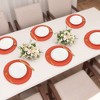 REGALWOVEN Faux Leather Heat Resistant Waterproof Wipeable Place Mats 6 Pcs - 2 of 4