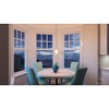 Urban Ambiance Luxury Contemporary Pendant Light,  7.5"H x 20"W,  Brushed Nickel Finish, UHP2431 - 2 of 4