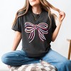 Simply Sage Market Patriotic Layered Bow Garment Dyed Tee - 2 of 4