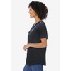Woman Within Plus Size Cuffed Americana Print Tee - 4 of 4