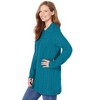 Woman Within Plus Size Cotton Cable Knit Cardigan Sweater - 4 of 4