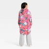 Girls' Hello Kitty Oversized Plush Hooded Sweatshirt - Pink - 2 of 3