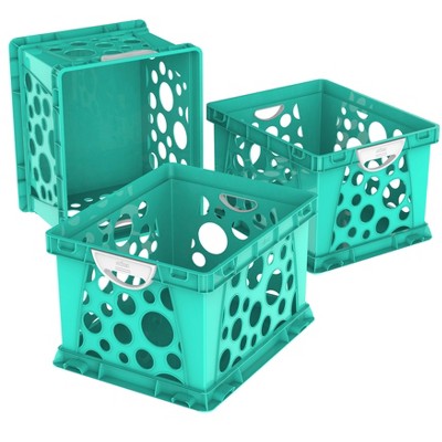 3pk Premium File Crate Teal - Storex