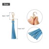 Unique Bargains PU Leather Keychain with Lobster Swivel Crafts Tassels 18 Pcs - 2 of 4