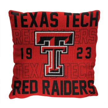 NCAA Texas Tech Red Raiders Stacked Woven Pillow