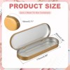 Unique Bargains Portable Rectangular Makeup Brushes Metal Hinged Tins Box 2 Pcs - 2 of 4