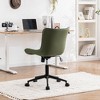 YOUNIKE Modern Home Office Chair Adjustable Swivel Desk Chair Leather Rolling Task Vanity Chair Seat Size 19.49"Wx16.93"Dx(17.91-22.64)"H - image 2 of 4