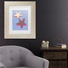 Trademark Fine Art - Pictufy Studio  Blue Star Matted Framed Art - image 2 of 4