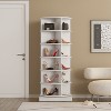 NicBex 360 Rotating Shoe Cabinet 6-Tier Organizer Spinning Shoe Rack Holds Up to 24 Pairs of Shoes for Entryway,Hallway - 4 of 4