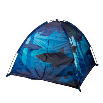 Blue Shark Cove Dome Play Tent with Tunnel Port