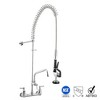 Aquaterior Brass Backsplash Swivel Pre-Rinse Commercial Faucet 12" Add-On CUPC NSF ANSI - 2 of 4