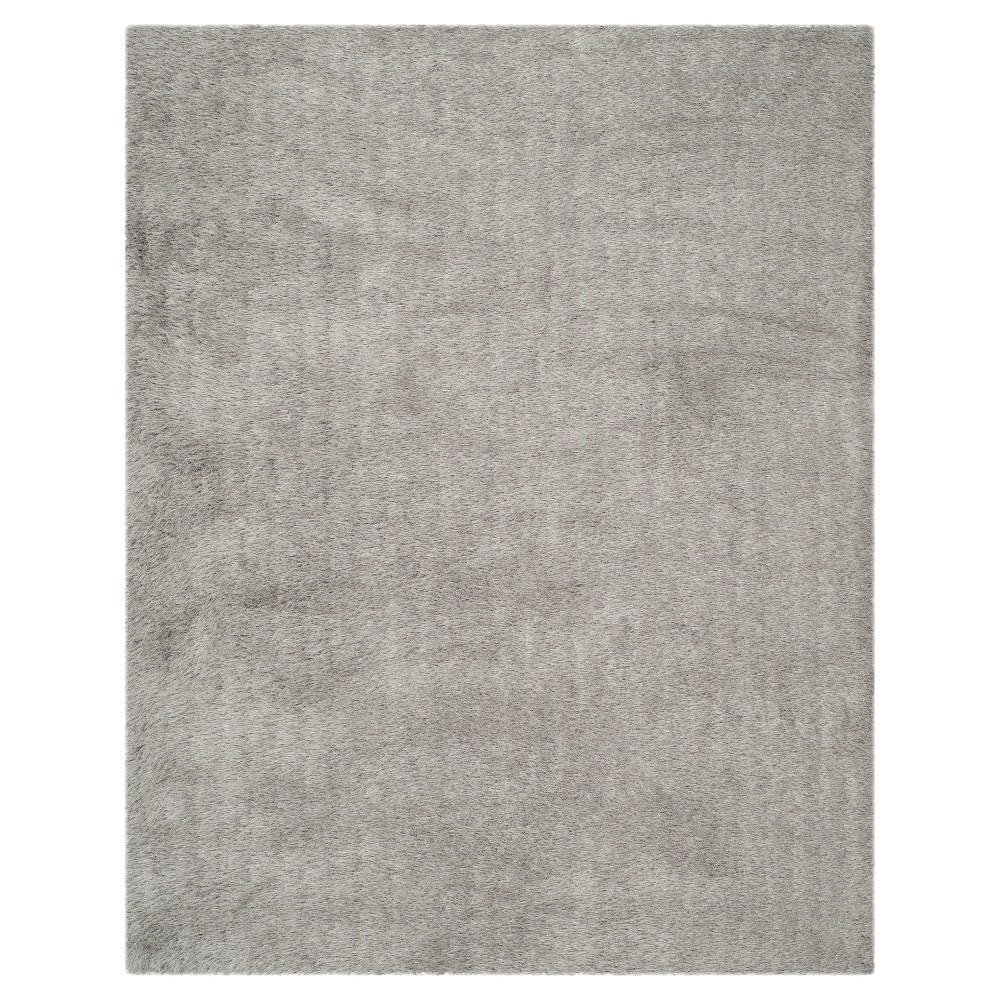 8'x10' Solid Tufted Area Rug Silver - Safavieh