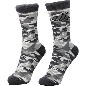 Pavilion Gift Company - Stay Wild - S-M Cotton Blend Sock - Socks - 1 of 4