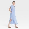 Women's Gauze Button-Front Maxi Shirtdress - Universal Thread™ - 3 of 3