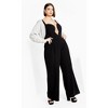 Women's Plus Size Belle Metallic Bolero - silver | CITY CHIC - 2 of 4