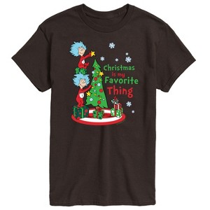 Men's - Dr. Seuss - Christmas Is A Family Thing Short Sleeve Graphic T-Shirt - 1 of 4