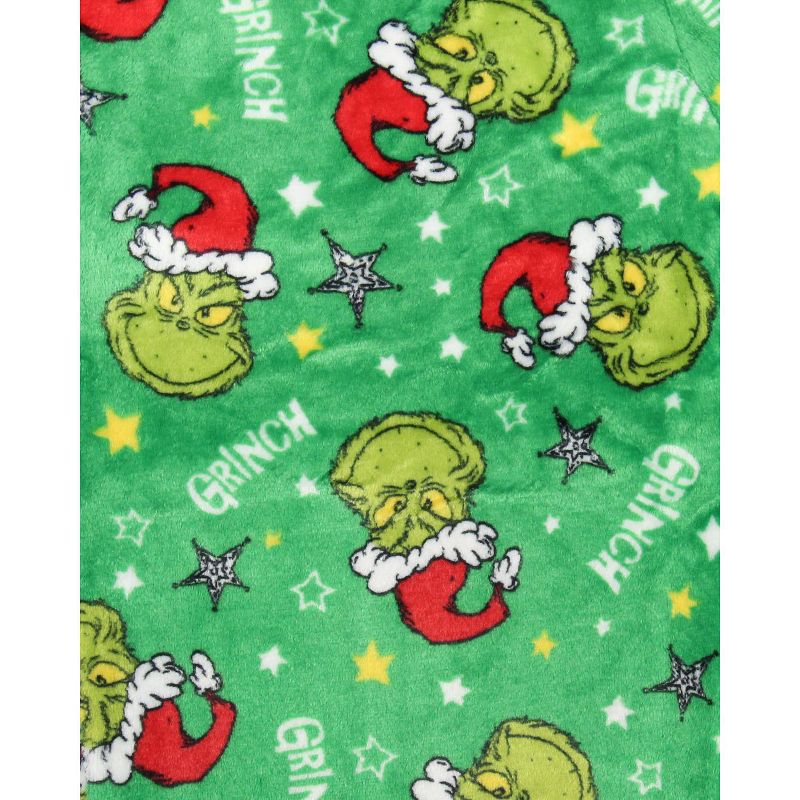 Dr. Seuss The Grinch Men's I'm The Mean One Adult Lounge Pajama Sleep Set, 5 of 6