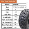 Set of 2 Sport ATV Tires 19x7-8 All Terrain Tires Mini Bike Tires, 4PR Tubless - 4 of 4