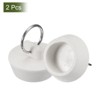 Unique Bargains Rubber with Pull Ring Kitchen Bathtub Sink Drain Stopper 2 Pcs - 3 of 4