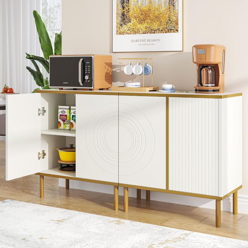 Tribesigns Modern 55 inches Sideboard Buffet Cabinet, 2 of 7