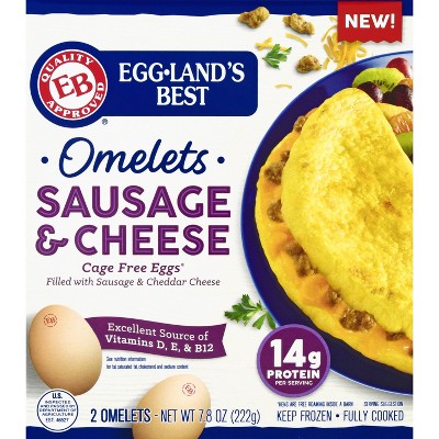 Eggland's Best Sausage & Cheese Frozen Omelet - 2ct/7.8oz