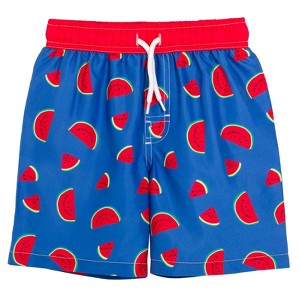 Shark Anchor Watermelon USA American Flag Surfboard Boats Swim Trunks Infant to Toddler - 1 of 4
