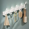 Unique Bargains Wall Mount Coat Rack with Hooks Used for Hanging Hat Towel Bathrooms - 2 of 4