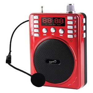 Supersonic® Bluetooth® Portable PA Speaker Voice Amplifier with Microphone, FM Radio, and Karaoke Jack, SC-1443BT - 1 of 4