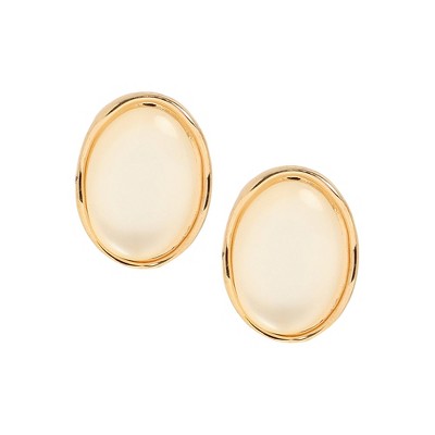SOHI Women's Opal White The Diana Stud Earrings