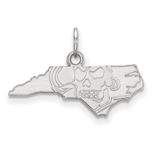 Black Bow Jewelry Sterling Silver East Carolina Pirates NCAA Extra Small Pendant - 1 of 3