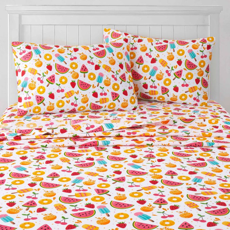 Fruity Fun Microfiber Kids' Sheet Set By Sweet Home Collection™, 1 of 9