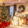 Angel Sar LED Lighted Snowman Decoration, 31 Warm White Lights, Battery Operated, Collapsible Design for Indoor Outdoor Christmas Decor, 32 Inches - 2 of 4