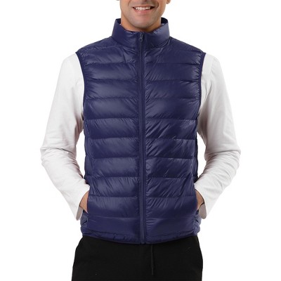 Lars Amadeus Men's Winter Zip Up Sleeveless Padded Puffer Vest