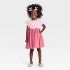 Toddler Girls' Short Sleeve Ribbed Tulle Dress - Cat & Jack™ - 3 of 3