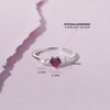 Girl's Heart Solitaire Sterling Silver Ring - In Season Jewelry - 3 of 4