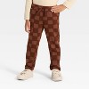 Toddler Boys' Long Sleeve Pumpkin Spice French Terry Shirt and Pants Set - Cat & Jack™ Khaki - 4 of 4