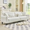 VASIP "97" Plush Teddy Velvet Sofa - Extra Deep Seating for Living Rooms & Apartments, Modern Velvet Upholstery, Multi-Room Luxury - 2 of 4