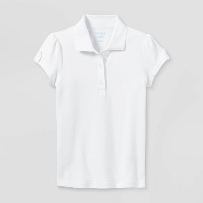 White polo 2025 shirt school