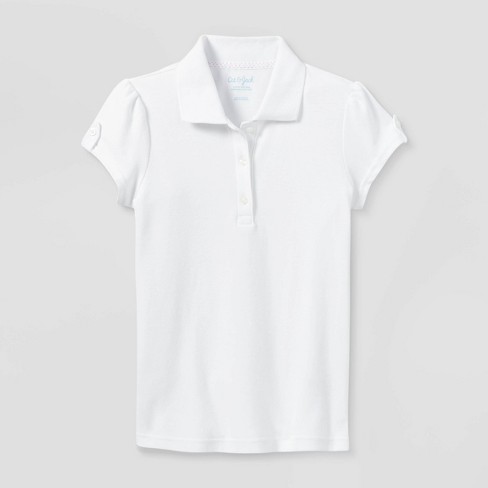 Girls white cheap collared shirt