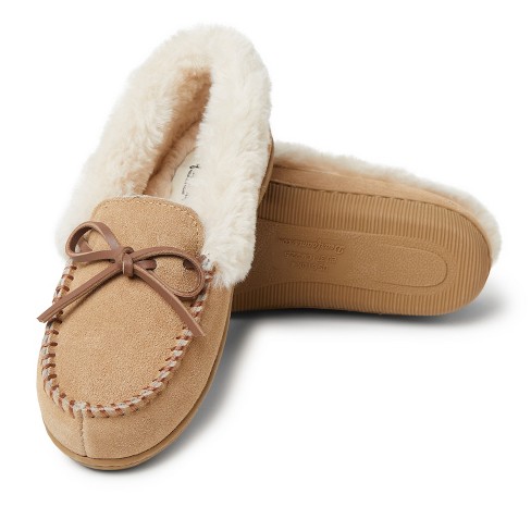 suede moccasin slippers womens