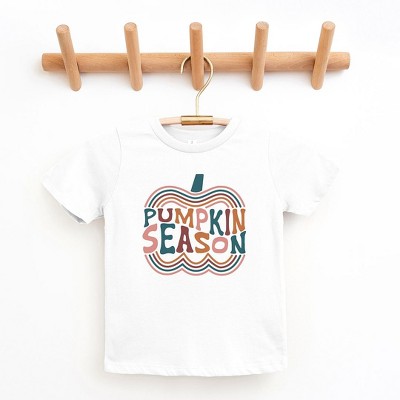 The Juniper Shop Retro Pumpkin Season Toddler Short Sleeve Tee