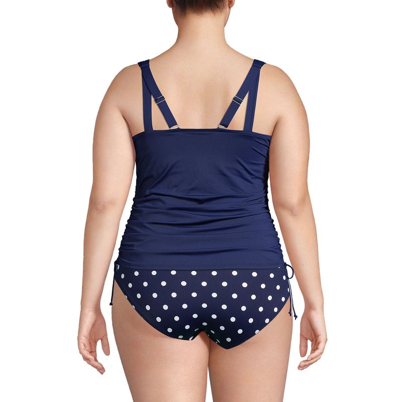 Lands' End Chlorine Resistant Underwire Tankini Swimsuit Top, 2 of 8