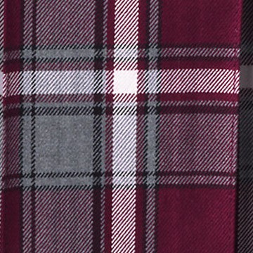 burgundy/gray plaid