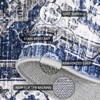 Area Rugs - Machine Washable, Non Slip, Vintage Style, Low Pile, Lightweight Chenille Print Rug for Living Room, Bedroom, Dining Room, Home Office - 3 of 4