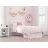 AFI Furnishings Warren Platform Bed T with Foot Drawer WH - 4 of 4